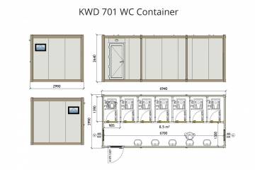 KWD 701 Wc Container