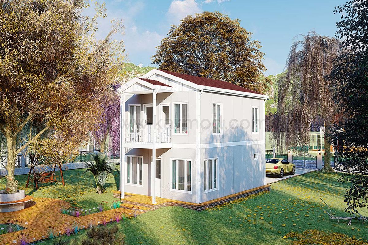 122 m² Duplex Steel House