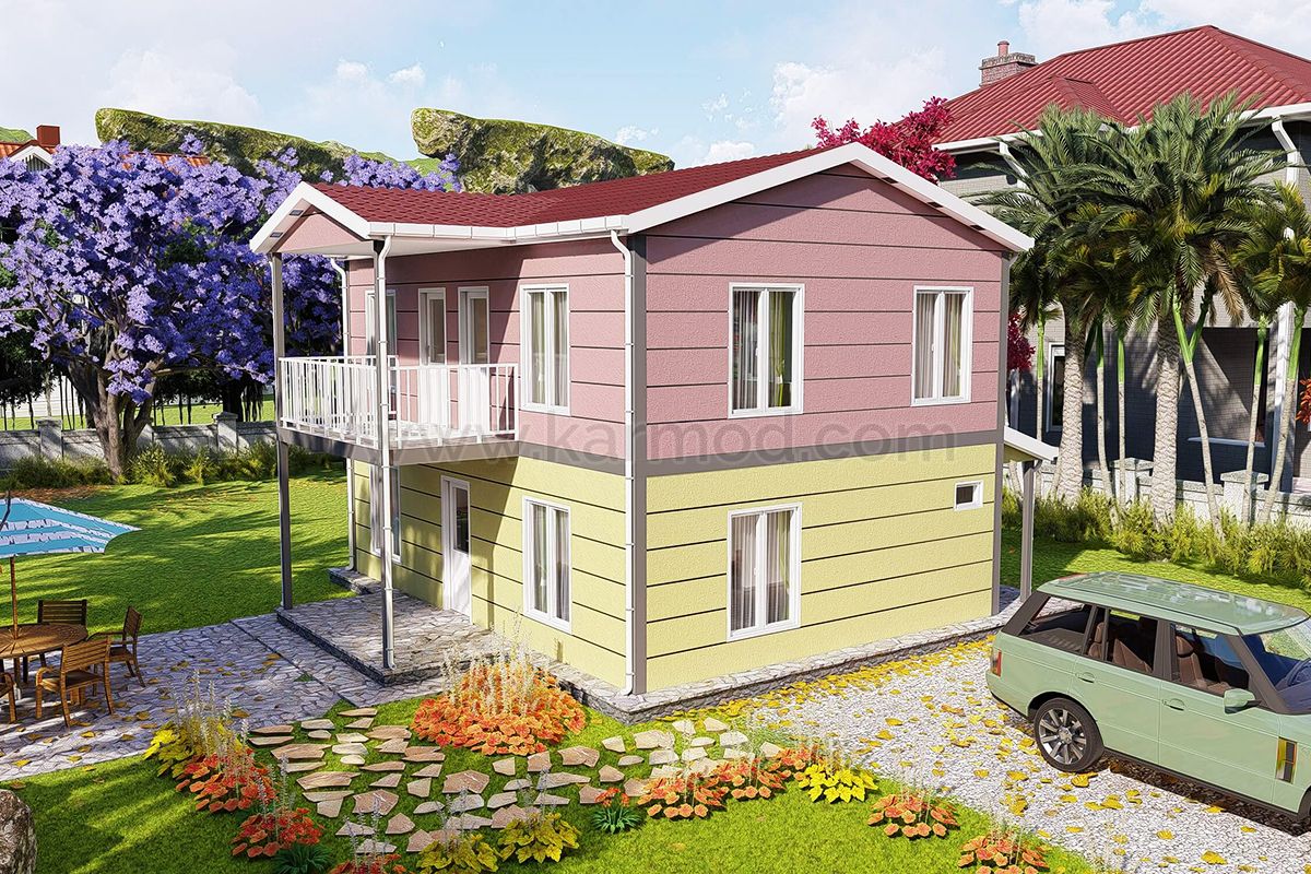 125 m² Duplex Steel House