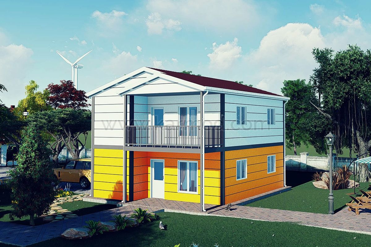143 m² Duplex Steel House