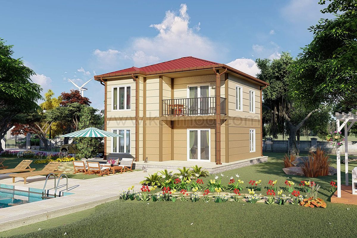 140 m² Duplex Steel House