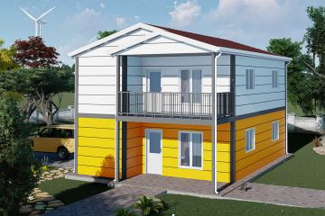 Two Storey Prefab Housing 139 m² - Apart Model