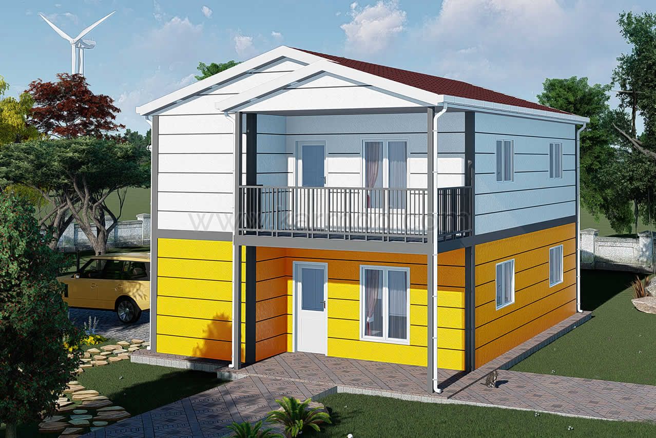 Two Storey Prefab Housing 139 m² - Apart Model