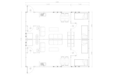 Emergency Twin Refugee House Plan