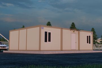 2 Person Roofless Office Container