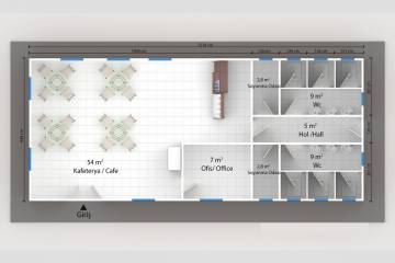 Prefabricated Cafeteria 98 m²