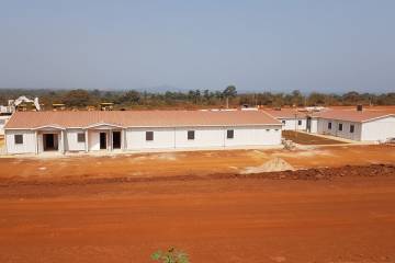 We installed construction site mobilization to Yaouré Gold Mine Site