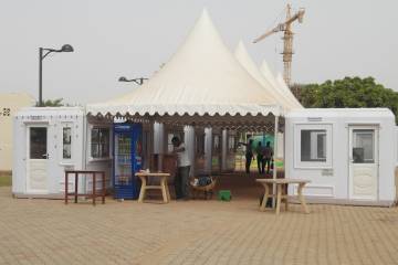 Our Cabin Products Are in Use as Shopping Bazaar in Sudan