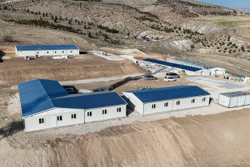 Construction Site Structures for the Housing Project